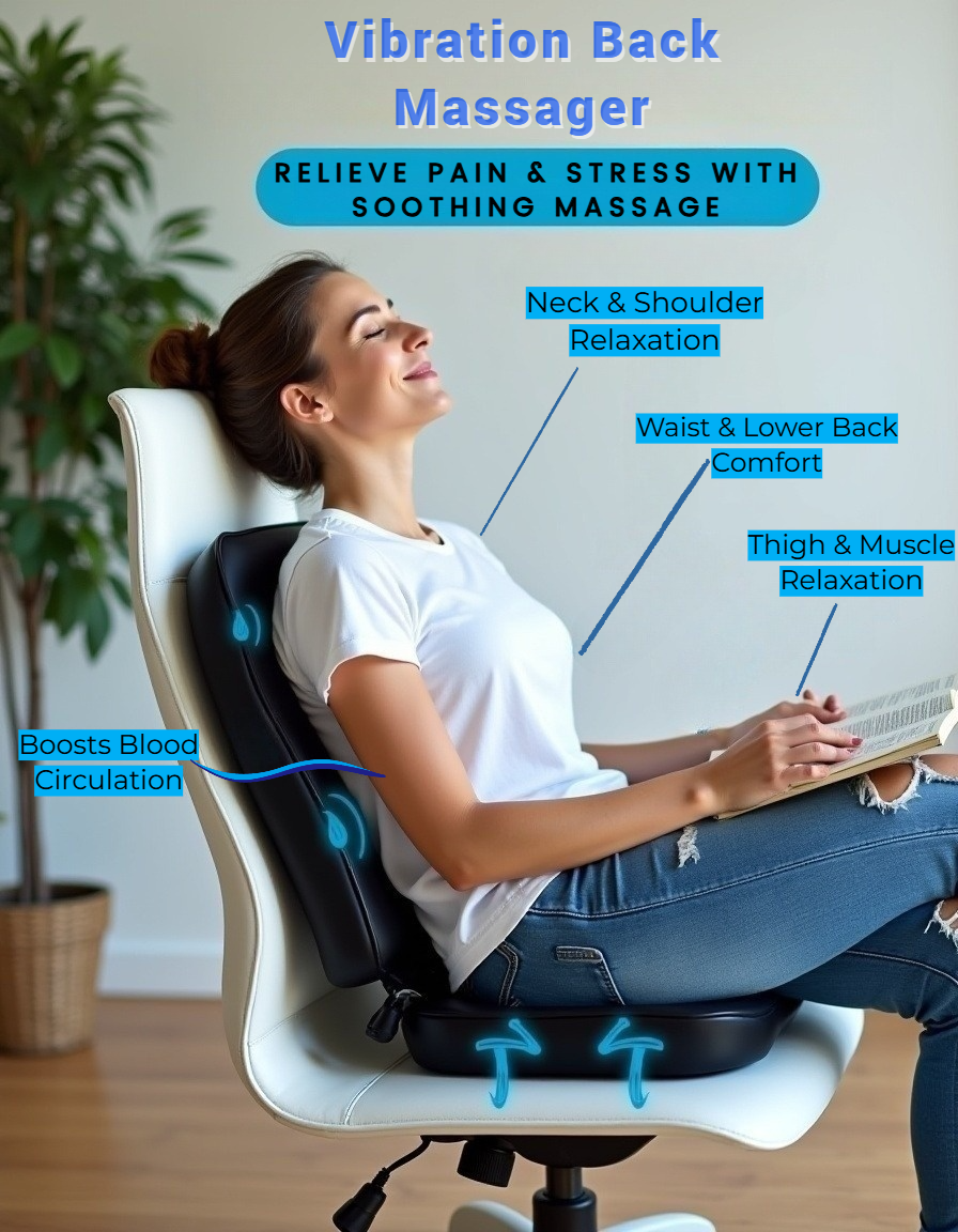 Zenova™ RelaxTech Heated Massage Cushion